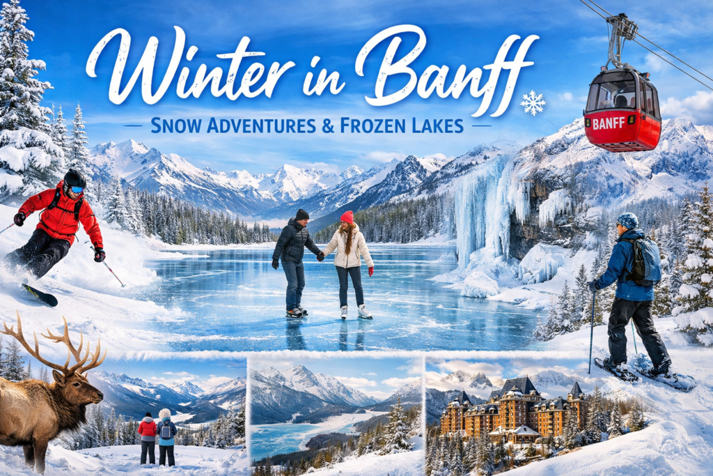 Winter in Banff – Snow Adventures & Frozen Lakes ️