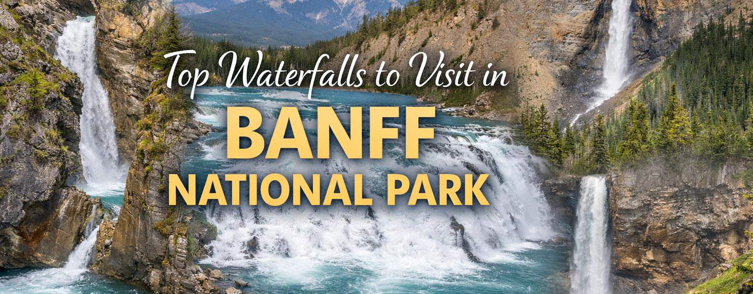 Johnston Canyon waterfalls