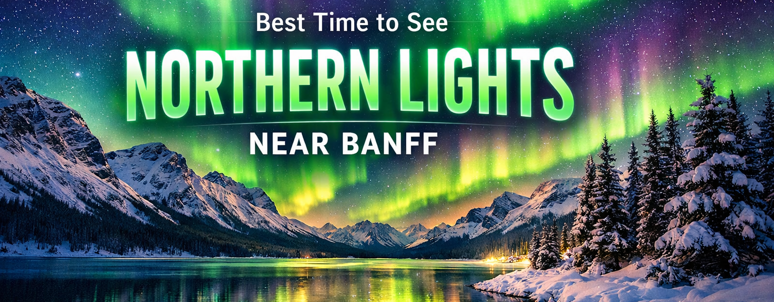 where to see northern lights near Banff