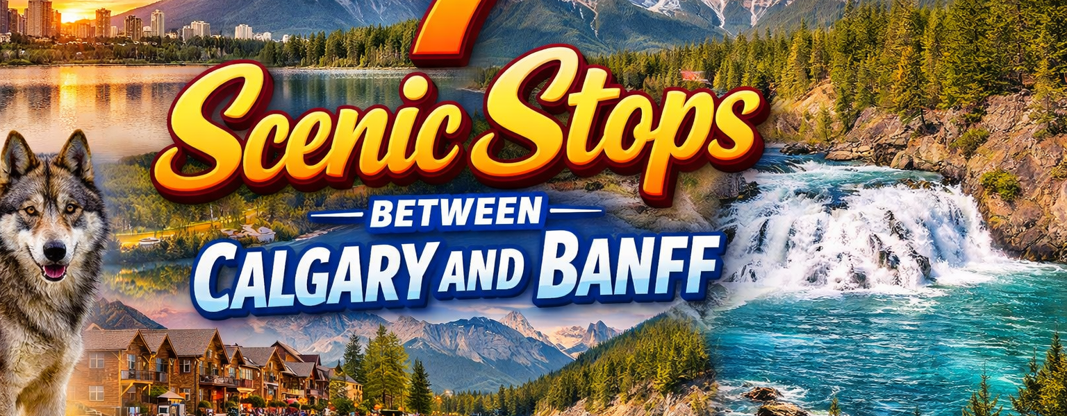 Calgary to Banff stops