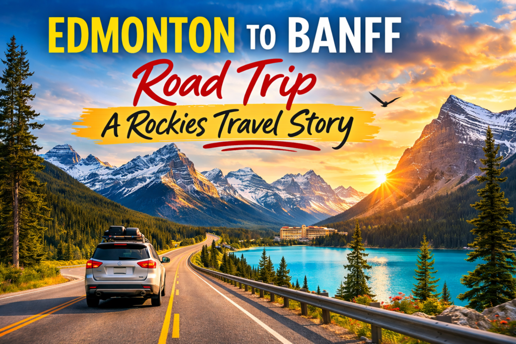 Edmonton to Banff Road Trip Travelogue | Scenic Drive to Banff National ...